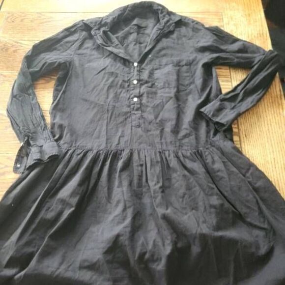Grayson Frank & Eileen The Changemaker Black Shirt Dress SZ 02 Medium - Picture 2 of 5